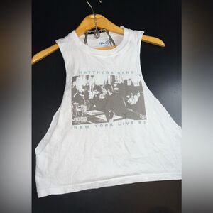 John Galt Matthews Band New York Mini Deep Cut Sleeveless Tee One Size GUC
